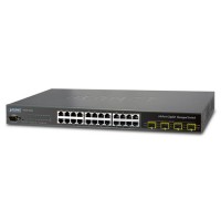 PLANET WGSW-24040R 24-Port 10/100/1000Mbps with 4 Shared SFP Managed Switch